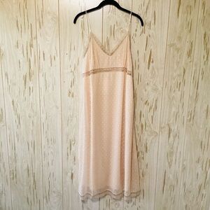 NEW Band of the Free Lace Dots Slip Dress L